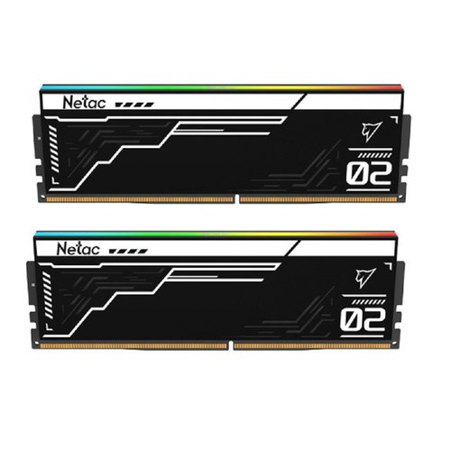 Memoria NETAC Z RGB 32GB (2x16GB) DDR5 7200MT/s CL34 NTS2D5P72DP-32K con iluminación RGB para PC Gamer, overclocking y creación de contenido de alto rendimiento