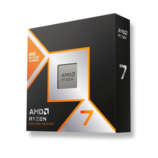 Procesador AMD Ryzen 7 9850X3D — CPU de escritorio con 8 núcleos, 16 hilos, arquitectura Zen 5, frecuencia turbo de 5.6 GHz, 96 MB de caché L3 y gráficos integrados Radeon RDNA 2.