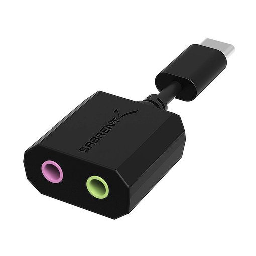 Imagen de ADAPTADOR DE SONIDO USB-C SABRENT AU-MMSC AUDIO ESTÉREO