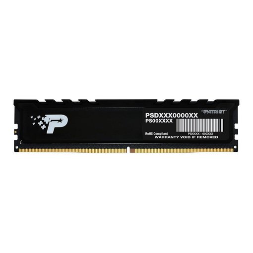 Memoria PATRIOT Signature Premium 24GB DDR5 5600MT/s CL46 PSP524G560081H1 con disipador de aluminio para PC de escritorio, gaming, productividad y alto rendimiento