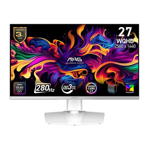 Monitor MSI MAG 272QPW QD-OLED de 27 pulgadas 2K QHD 240Hz para gaming con alta calidad de imagen
