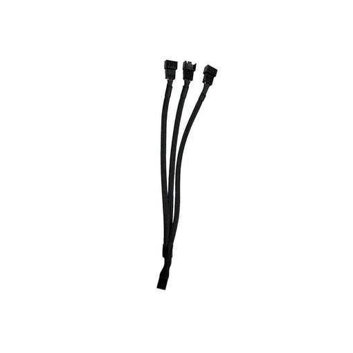 Cable splitter PWM 4 pines 1 a 3 para ventiladores de PC con malla trenzada