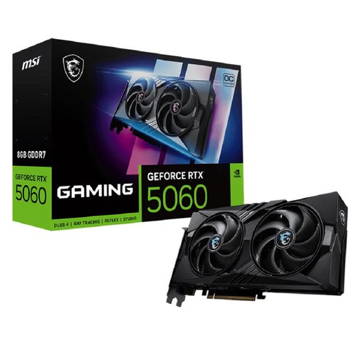 Imagen de TARJETA VIDEO MSI GEFORCE RTX5060 8GB GAMING OC 912-V537-023