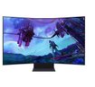 Monitor Samsung Odyssey Ark MSLS55CG970N de 55 pulgadas con pantalla curva, resolución UHD 4K 3840x2160, diseño gaming inmersivo, conexiones HDMI y DisplayPort, ideal para juegos, simulación y entretenimiento multimedia de alto impacto
