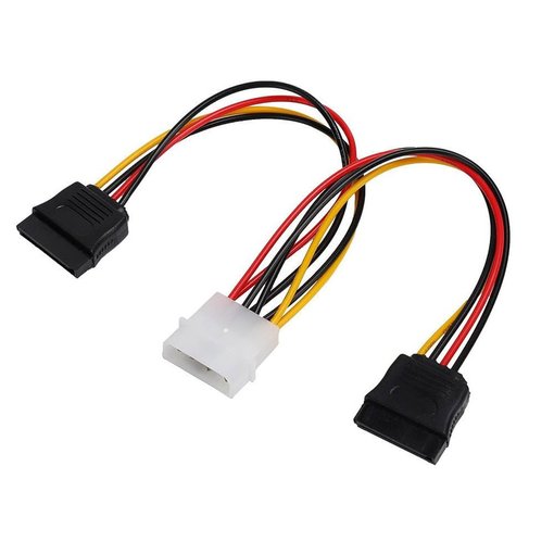 Cable SATA corriente genérico divisor Y 2 salidas para fuente PC