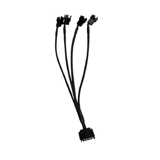 Cable adaptador SATA a 4 pin fan de 4 líneas para cooler PC