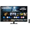 Monitor Smart Samsung M7 MSLS43DM702U de 43 pulgadas con resolución UHD 4K 3840x2160, sistema operativo Tizen, conexiones HDMI y USB-C, ideal para trabajo, streaming y entretenimiento sin necesidad de una PC.