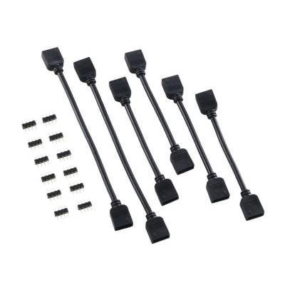 Imagen de ADAPTADOR CABLEMOD 4 PIN LED EXT. KIT CM-CAB-LKIT-4PK-R BLACK