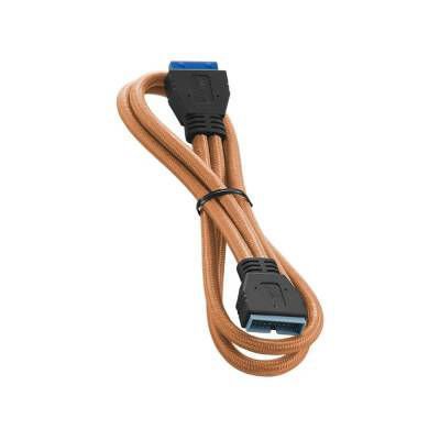 Cable de extensión interna USB 3.0 CableMod ModFlex naranja de 50 cm, diseño premium y flexible para placas madre y gabinetes personalizados
