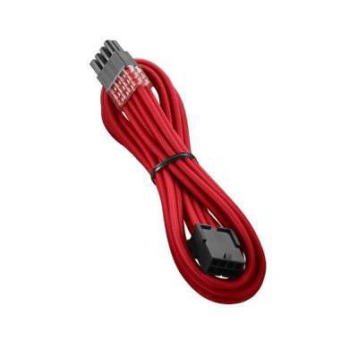 Cable de extensión PCIe 8‑Pin CableMod Pro ModMesh rojo de 45 cm, diseño premium y rígido para tarjetas gráficas y gabinetes personalizados