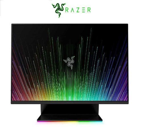 Monitor Razer Raptor de 27 pulgadas con panel IPS, resolución QHD 2560x1440, frecuencia de actualización de 165Hz, compatibilidad con HDR, conexiones HDMI y DisplayPort, versión Open Box, ideal para gaming de alto rendimiento y una excelente calidad de imagen.