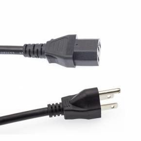 Cable de alimentación IEC C13 a enchufe americano NEMA 5-15P de 1.8 metros