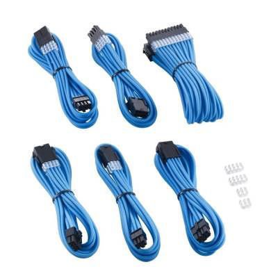 Kit completo de cables PSU CableMod Pro ModMesh en color Light Blue para fuentes Corsair, diseño rígido y estético