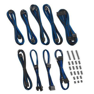 Kit completo de cables PSU CableMod ModFlex Classic negro/azul para fuentes Corsair, diseño flexible y estético
