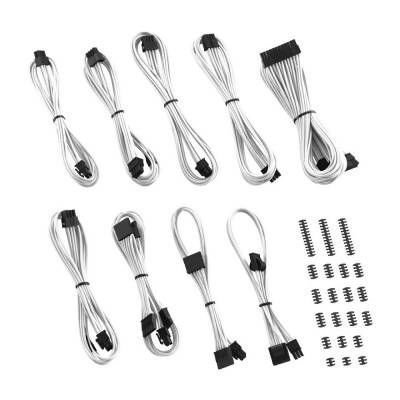 Kit completo de cables PSU CableMod ModFlex Classic blanco para fuentes Corsair, diseño flexible y estético