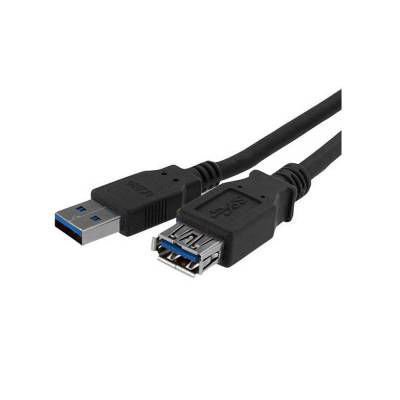 Cable extensor USB 3.0 macho a hembra de 3 metros color negro