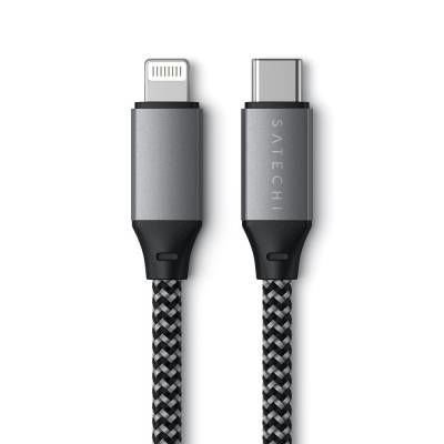 Cable USB-C a Lightning SATECHI ST-TCL10M Space Gray para Apple