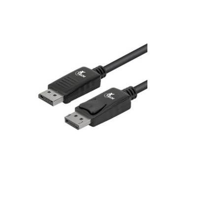 Cable DisplayPort XTECH XTC-354 macho a macho de 1.8 metros con soporte para resolución 4K Ultra HD a 60 Hz, conectores con sistema de bloqueo y compatible con PC, notebooks, monitores y proyectores