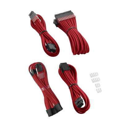 Kit completo de cables PSU CableMod Pro ModMesh rojo para fuentes Corsair, diseño rígido y estético