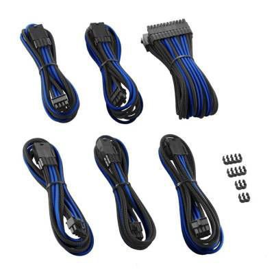 Kit completo de cables PSU CableMod Pro ModMesh negro/azul para fuentes Corsair, diseño rígido y estético