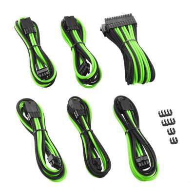 Kit completo de cables PSU CableMod Pro ModMesh negro/verde claro para fuentes Corsair, diseño rígido y estético