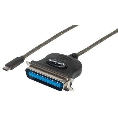 Adaptador Manhattan USB-C a puerto paralelo DB25 para impresora IEEE 1284