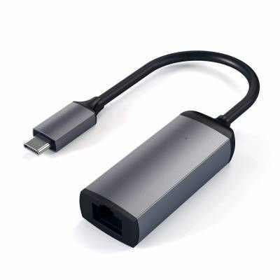 Imagen de ADAPTADOR USB-C TO RJ45 SATECHI SPACE GRAY ST-TCENM