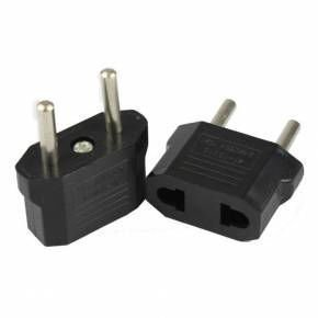 Ficha eléctrica americana tipo NEMA con dos clavijas planas y opción de tierra