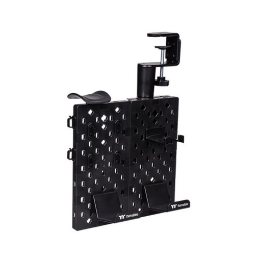 Tablero perforado Thermaltake para periféricos, modelo GEA‑GDP‑DPSBLK‑01 en color negro mate