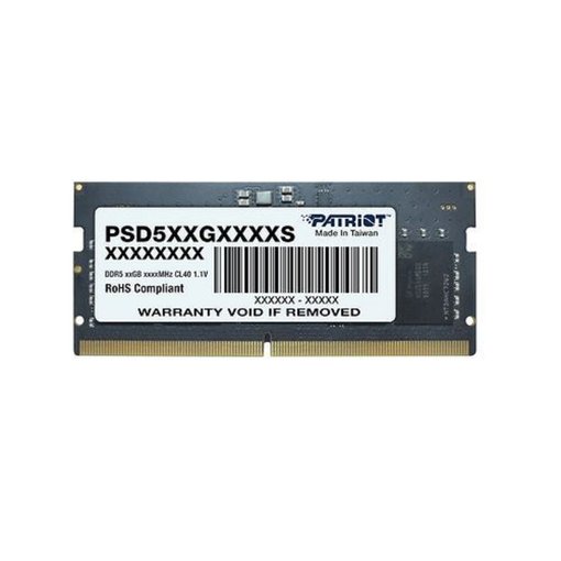 Memoria PATRIOT Signature 24GB DDR5 5600MT/s SODIMM PSD524G560081S para notebook y mini PC de alto rendimiento