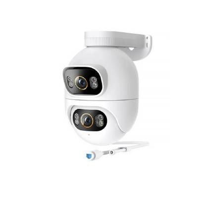 Cámara IP exterior IMILAB EC6 Dual CMSXJ68A WiFi con doble lente 2K+2K, cobertura panorámica, seguimiento inteligente por IA, visión nocturna y resistencia a la intemperie.