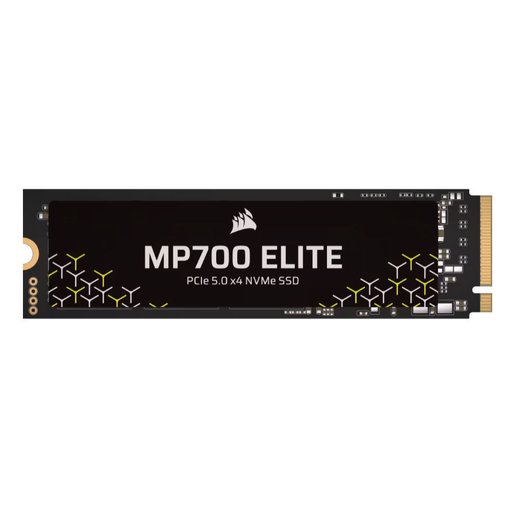 Disco SSD M.2 Corsair MP700 Elite 1TB PCIe 5.0 NVMe, unidad de almacenamiento de ultra alto rendimiento para PC Gamer y estaciones de trabajo, modelo CSSD-F1000GBMP700ENH.