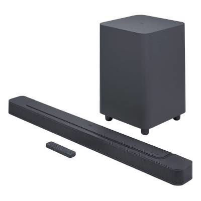Barra de sonido JBL Bar 500 WiFi Black con Dolby Atmos, subwoofer inalámbrico, conectividad WiFi y Bluetooth, sonido envolvente para cine, música y gaming.