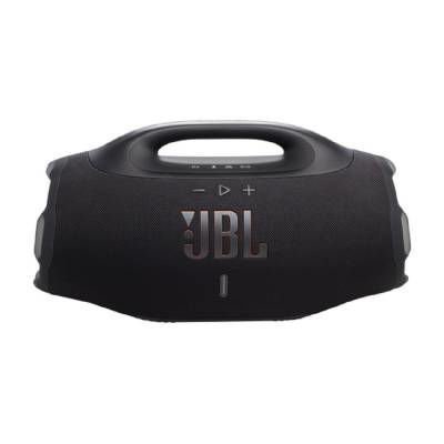 Parlante portátil JBL Boombox 4 Black con sonido JBL Pro Sound, conexión Bluetooth, batería de larga duración y resistencia al agua y al polvo.