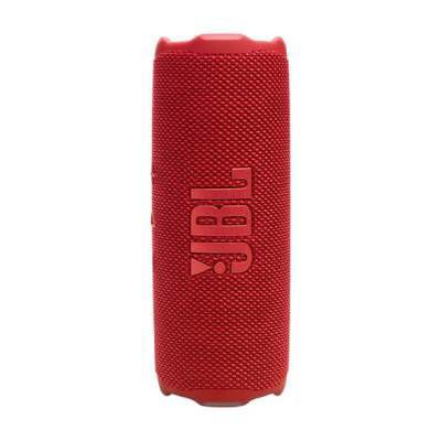 Parlante portátil JBL Flip 7 BT Red con sonido JBL Pro Sound, conexión Bluetooth, resistencia al agua y al polvo y batería de larga duración.