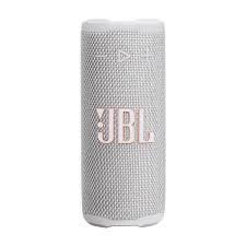 Parlante portátil JBL Grip White color blanco con conectividad Bluetooth y diseño compacto.