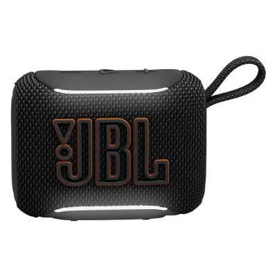 Parlante portátil JBL Go 5 Black con sonido JBL potente, conexión Bluetooth, resistencia al agua y al polvo y diseño compacto para música en cualquier lugar.
