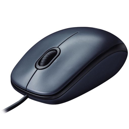 Mouse Logitech M90 con conexión USB, sensor óptico de alta precisión, diseño ambidiestro y cómodo para uso diario en PC y notebook.