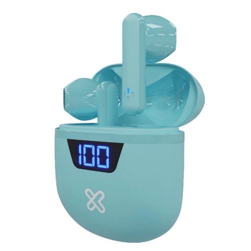 Auriculares inalámbricos Klip Xtreme Touchbuds KTE-006AQ TWS Bluetooth color Aqua