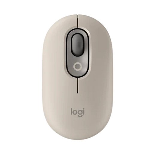 Mouse Logitech inalámbrico color Mist Sand con receptor USB, diseño moderno y compacto, ideal para PC, notebook y uso diario.