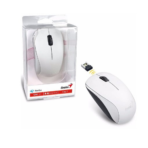 Mouse Genius NX-7000 inalámbrico blanco 1200 DPI