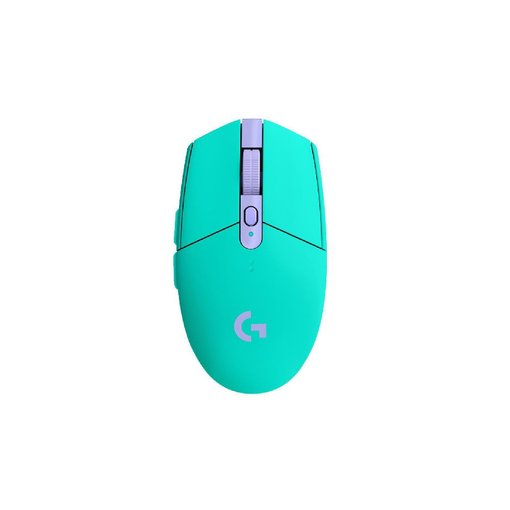 Mouse Logitech G305 LIGHTSPEED Gaming color Green con conexión inalámbrica de baja latencia, sensor HERO de alta precisión y diseño liviano para PC.