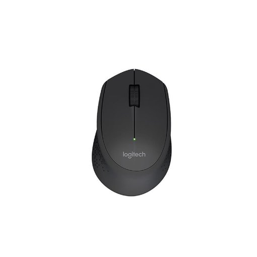 Mouse Logitech M280 inalámbrico color negro con receptor USB, diseño ergonómico para mano derecha, sensor óptico de alta precisión e ideal para PC y notebook.