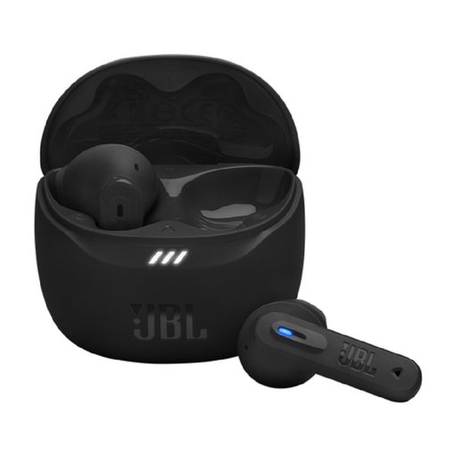 Auricular inalámbrico JBL Tune Flex 2 TWS Black con sonido JBL Pure Bass, cancelación activa de ruido, conexión Bluetooth y micrófonos integrados, modelo JBLTFLEX2BLKAM.