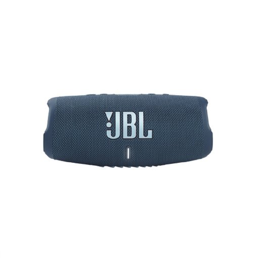 Parlante portátil JBL Charge 5 BT Blue con sonido JBL Pro Sound, conexión Bluetooth, batería de larga duración, resistencia al agua y al polvo IP67 y función power bank.