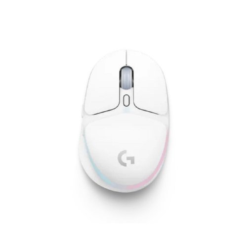 Mouse Logitech G705 Gaming color blanco con conexión inalámbrica LIGHTSPEED y Bluetooth, iluminación RGB LIGHTSYNC, sensor de alta precisión y diseño ergonómico de la Aurora Collection.
