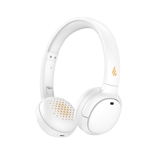 Vincha Edifier WH500 color blanco con conexión inalámbrica Bluetooth y sonido de alta calidad para música y llamadas