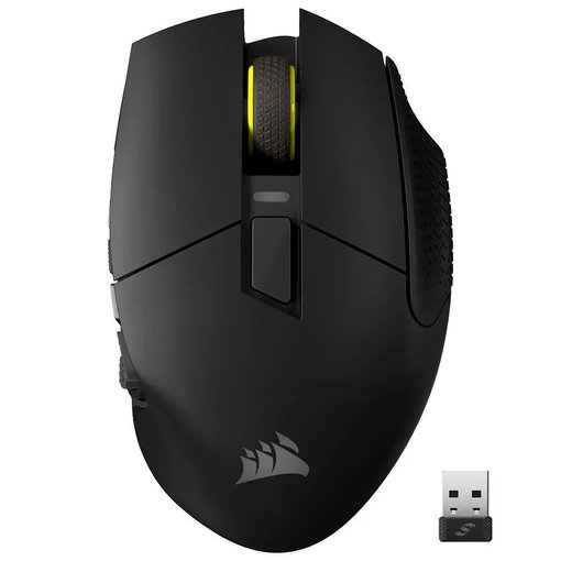 Mouse Corsair SCIMITAR ELITE Wireless SE MMO Gaming con tecnología inalámbrica SLIPSTREAM y Bluetooth, sensor óptico de alta precisión y panel lateral con 16 botones programables para juegos MMO y MOBA.