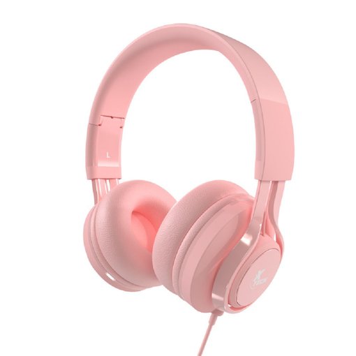 Vincha XTECH Kids Cutie XTH-355 infantil con micrófono, limitador de volumen de 94 dB, conexión 3.5 mm TRRS, diseño plegable y diadema ajustable para clases virtuales, videollamadas y entretenimiento