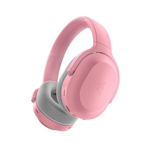 Vincha gamer Razer Barracuda Quartz Pink con conexión inalámbrica de baja latencia, drivers de 50 mm, micrófono desmontable HyperClear y diseño cómodo, modelo RZ04-03790300-R3U1.
